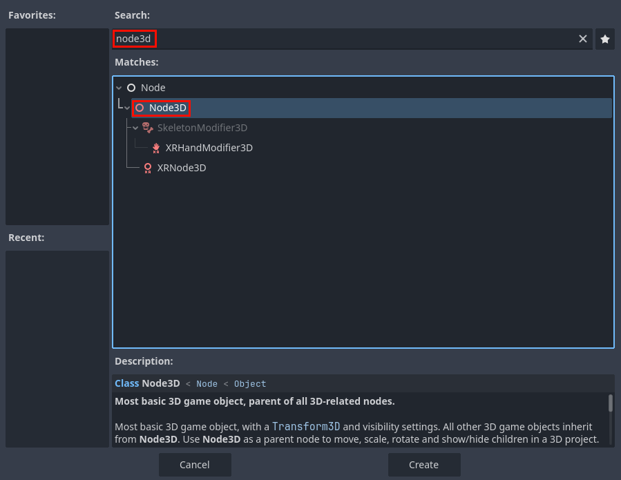 Selecting the Child Node