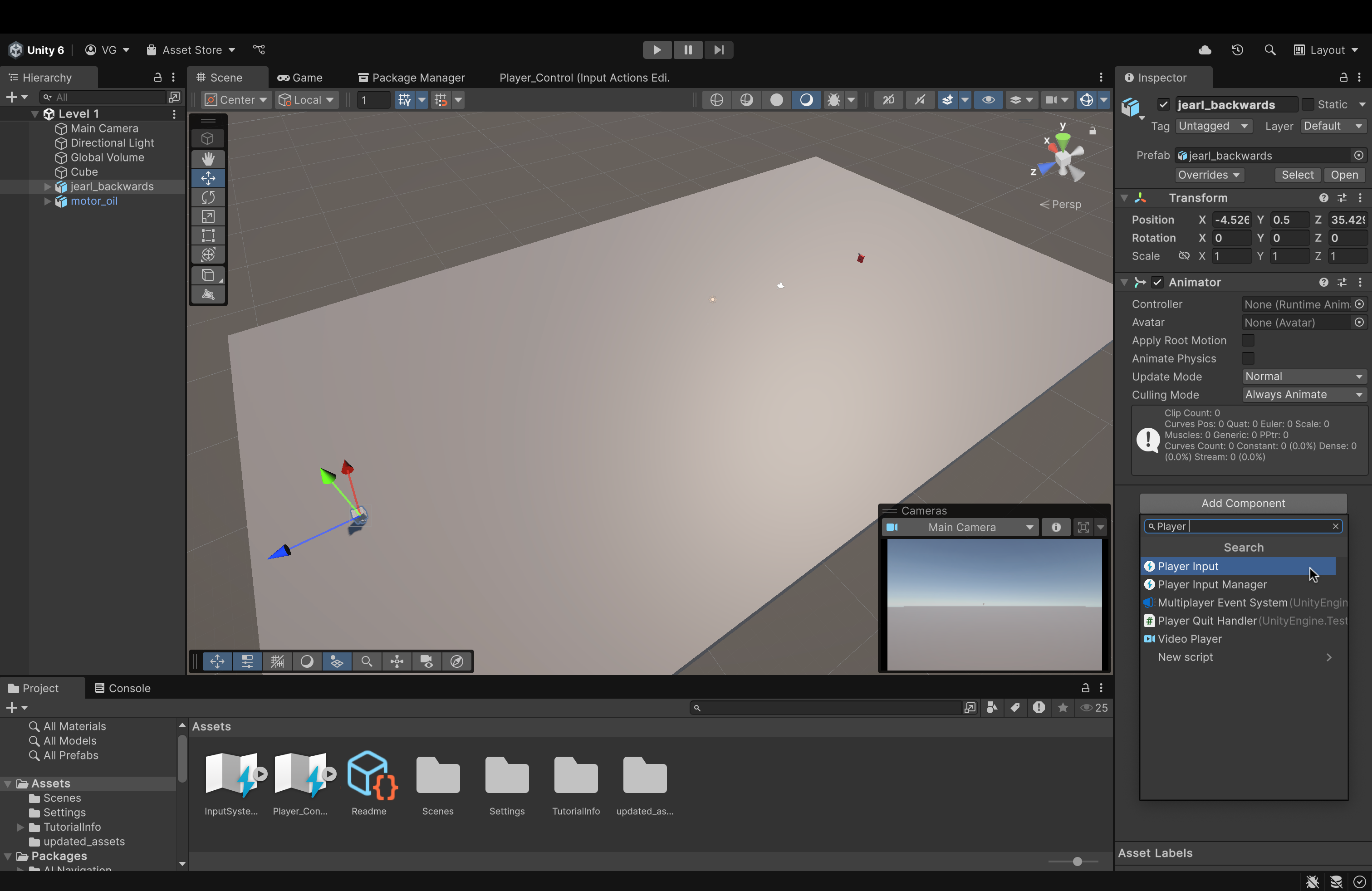 Unity Editor Home Page