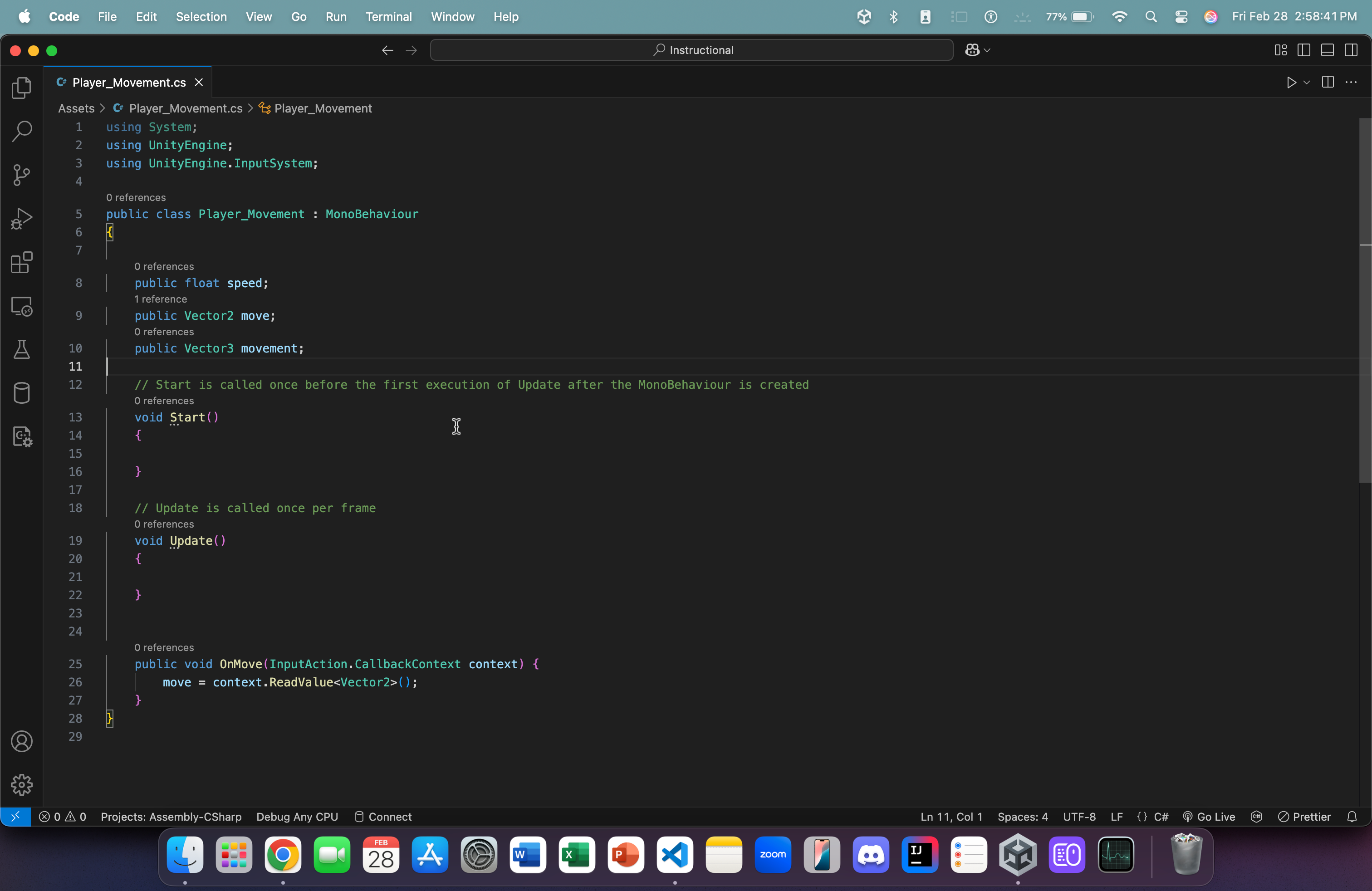 Unity Editor Home Page