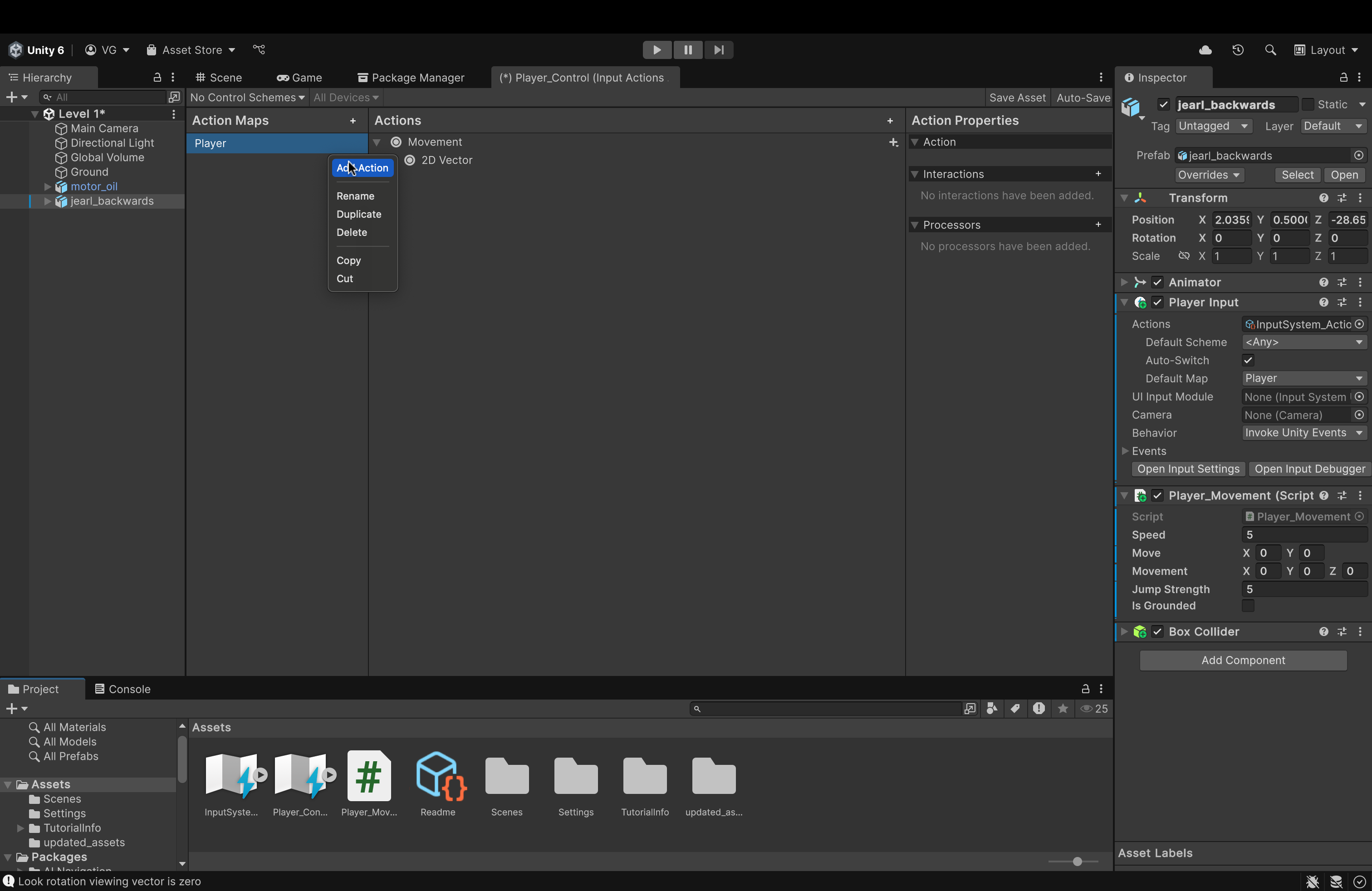 Unity Editor Home Page