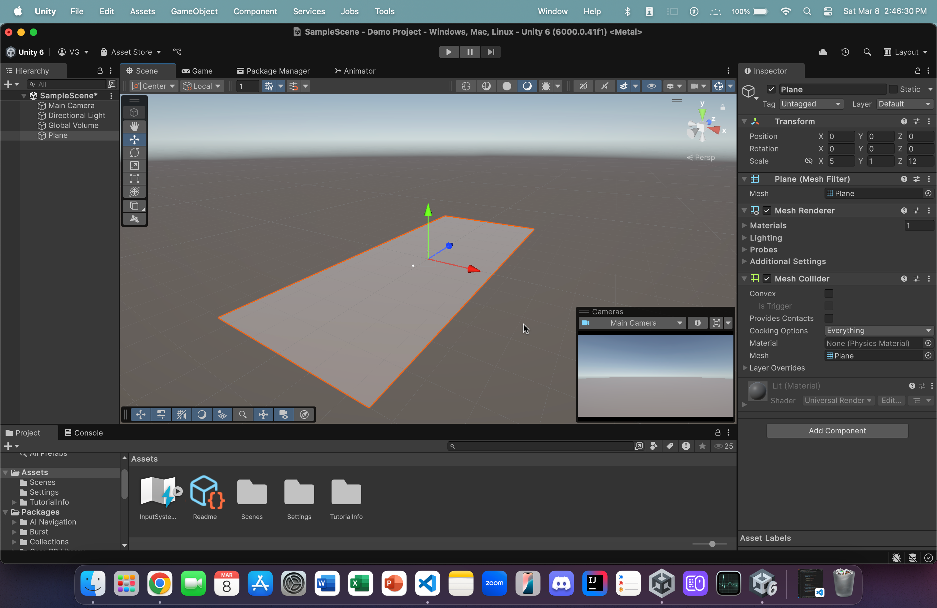 Unity Editor Home Page