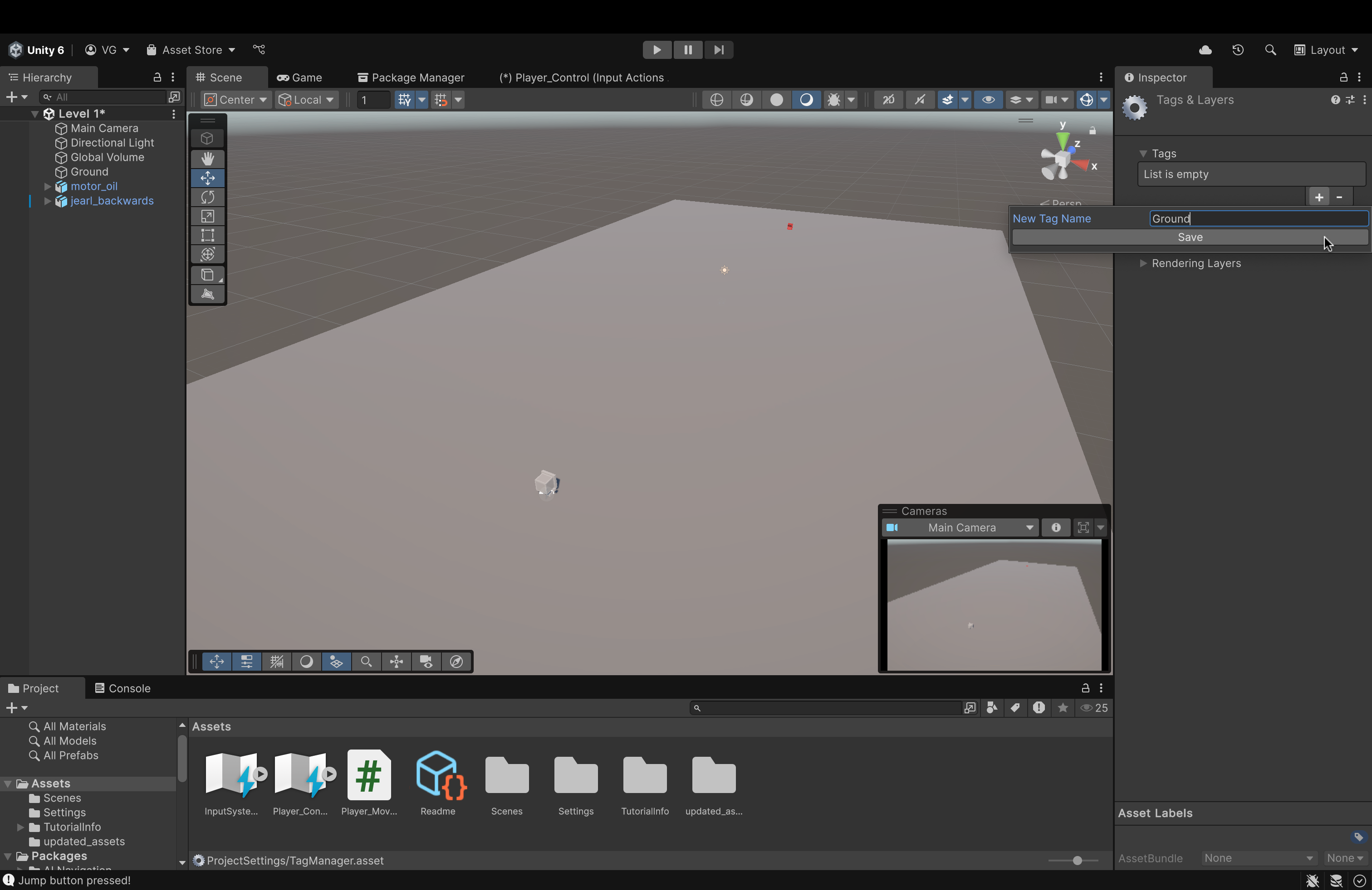 Unity Editor Home Page