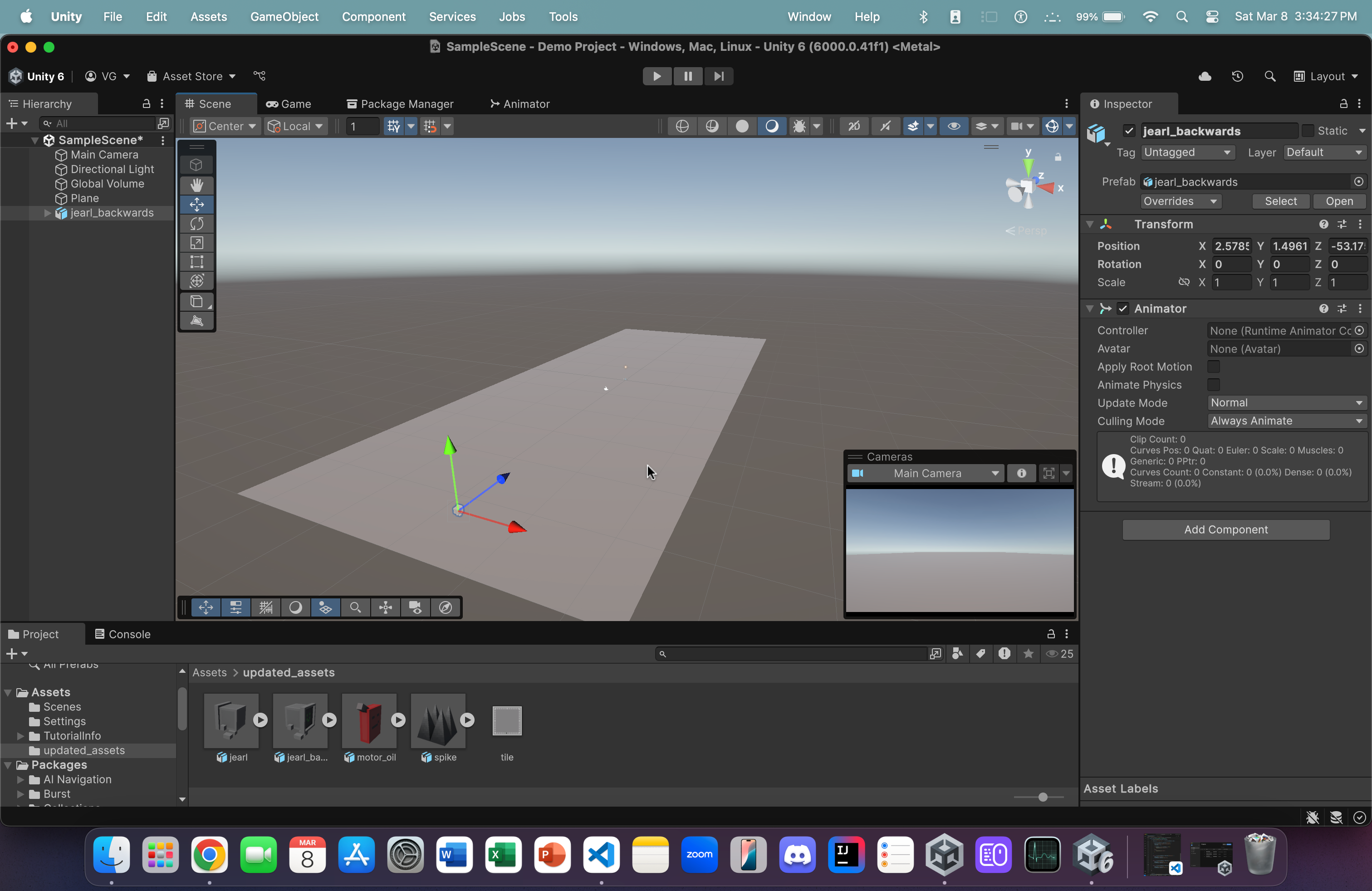 Unity Editor Home Page
