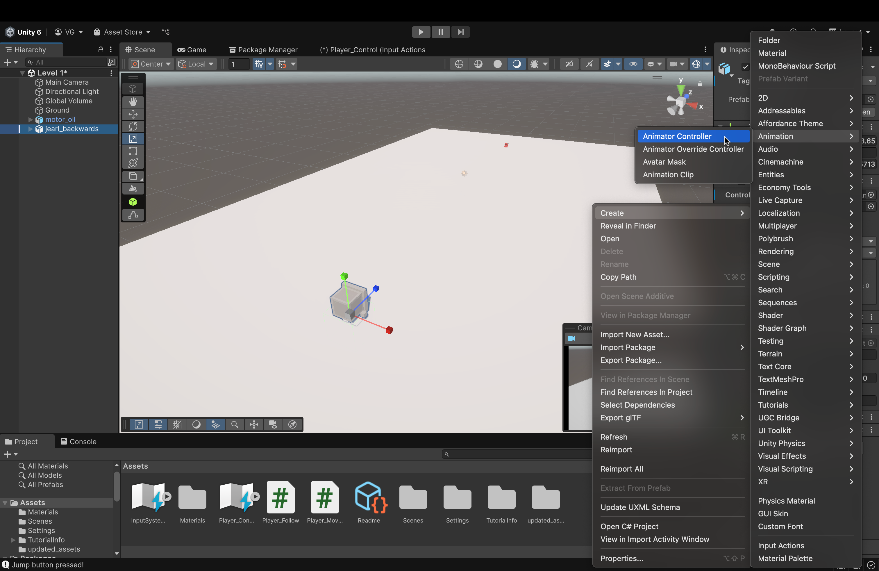 Unity Editor Home Page