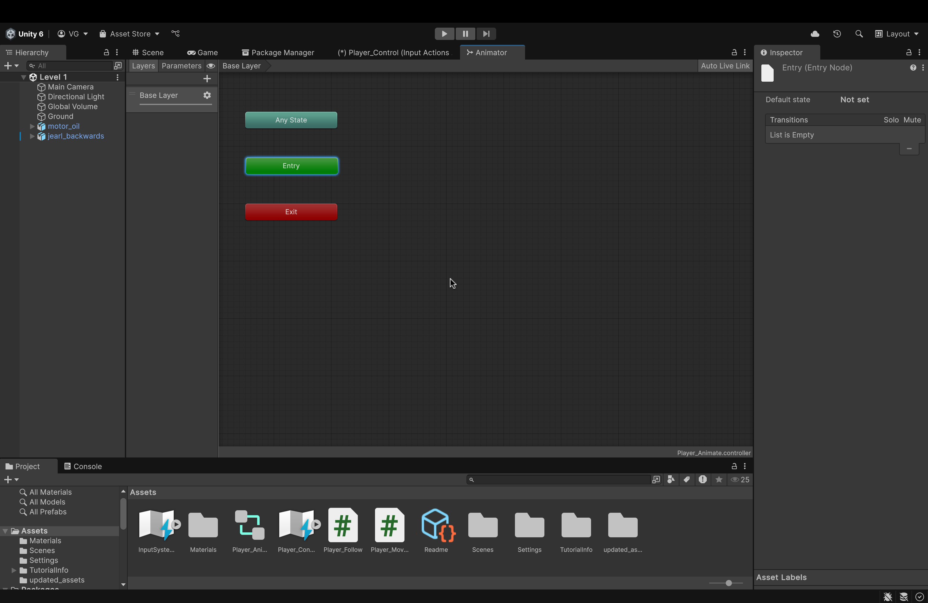 Unity Editor Home Page