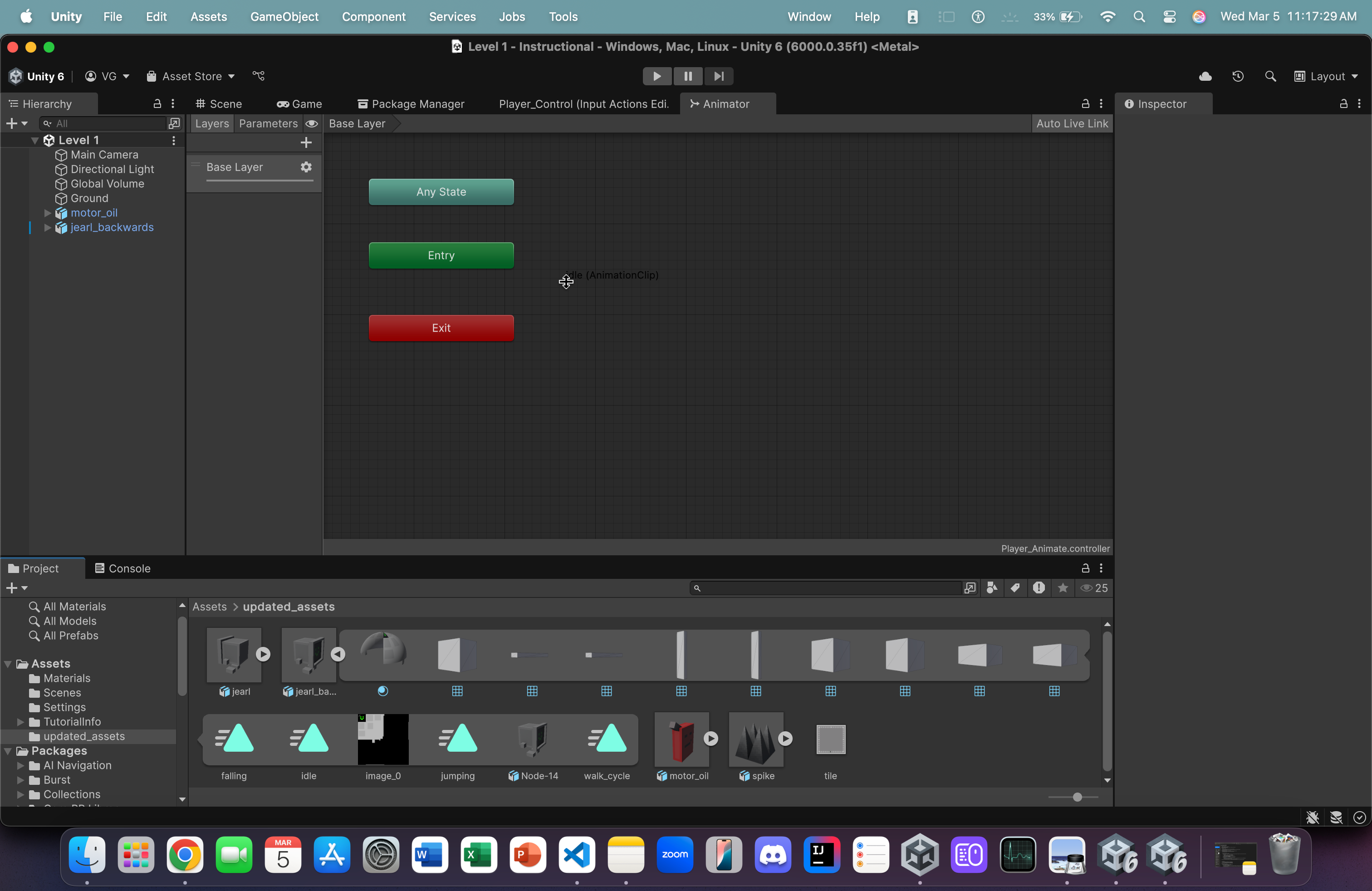 Unity Editor Home Page