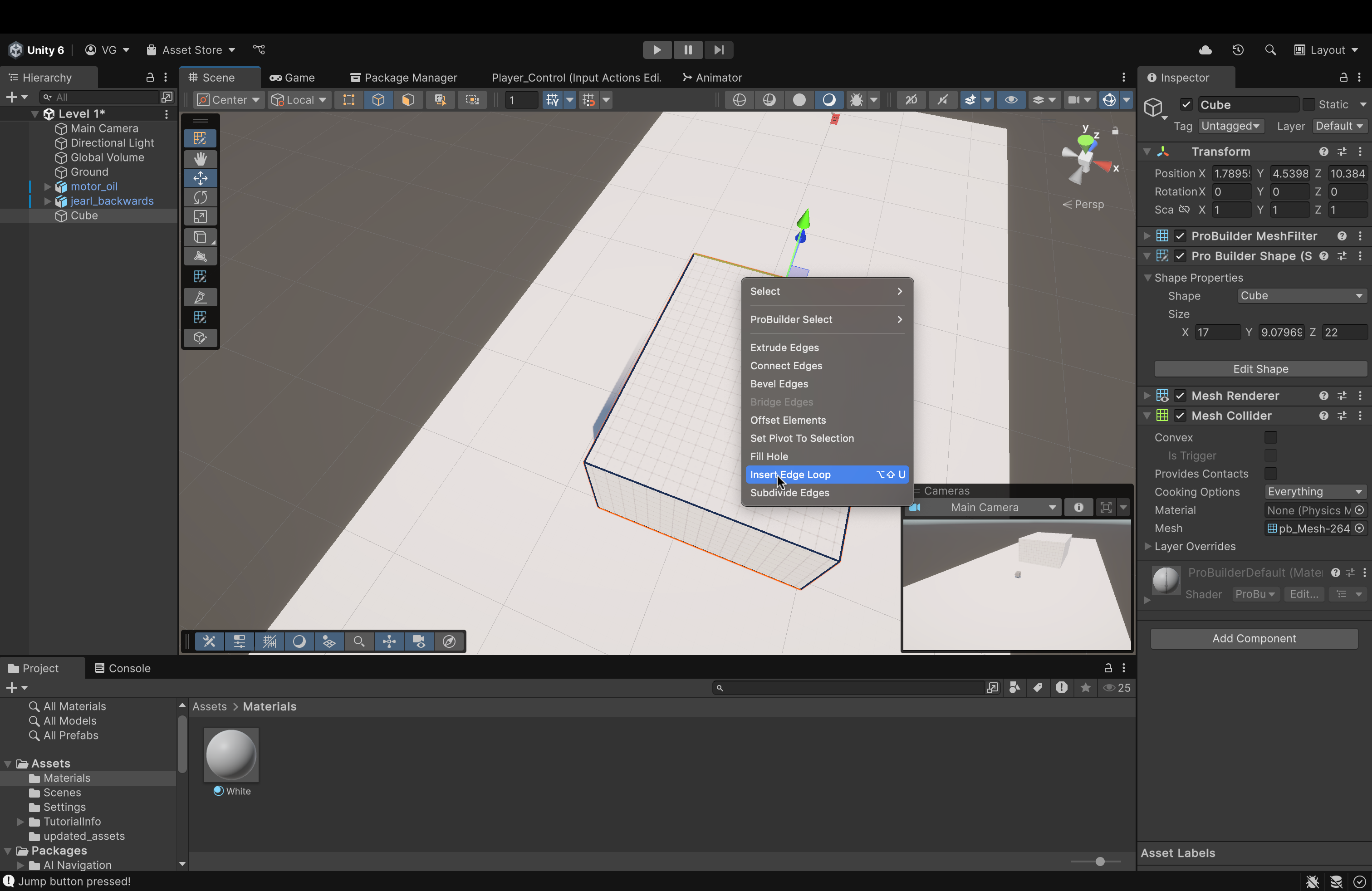 Unity Editor Home Page