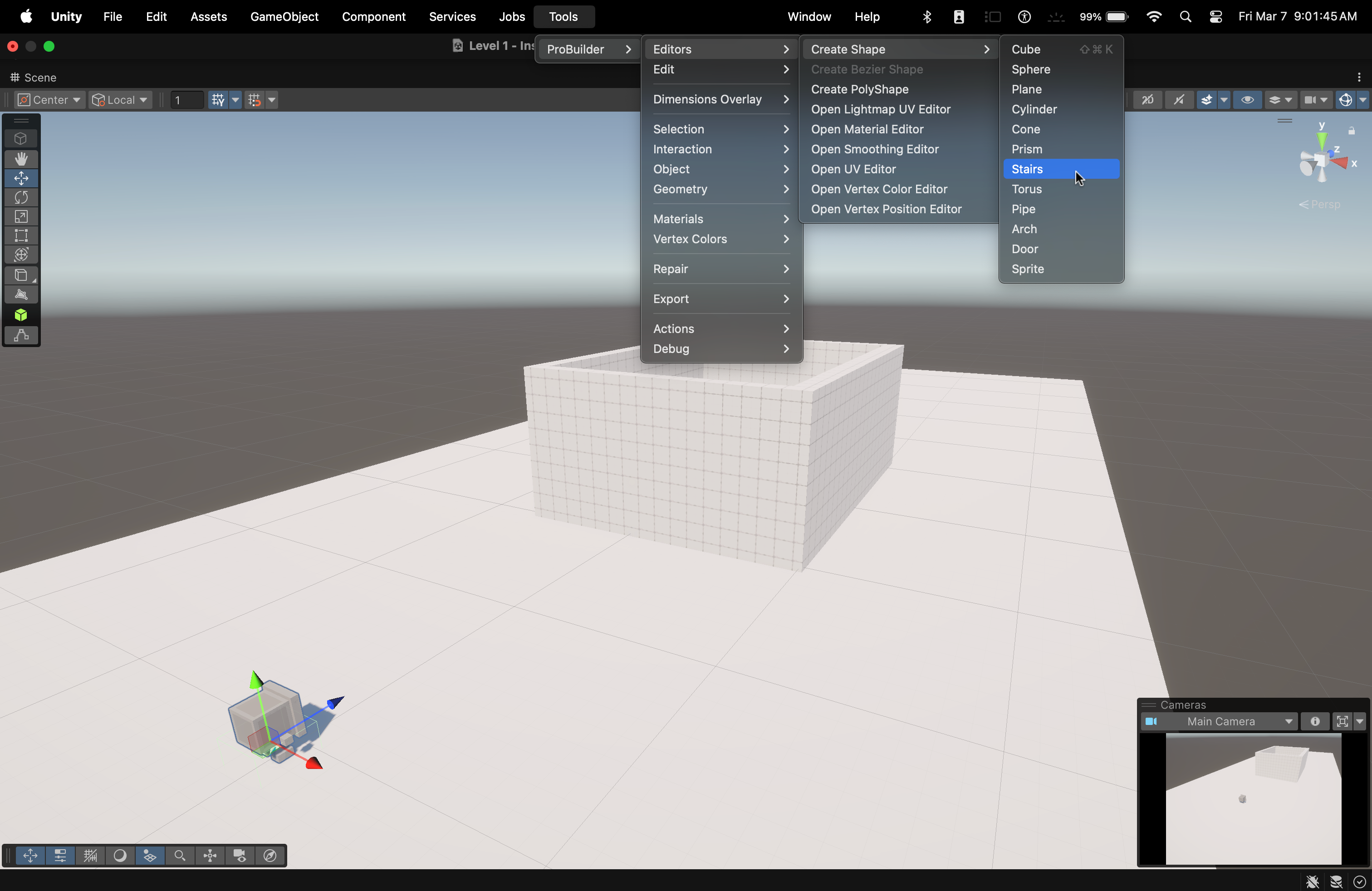 Unity Editor Home Page