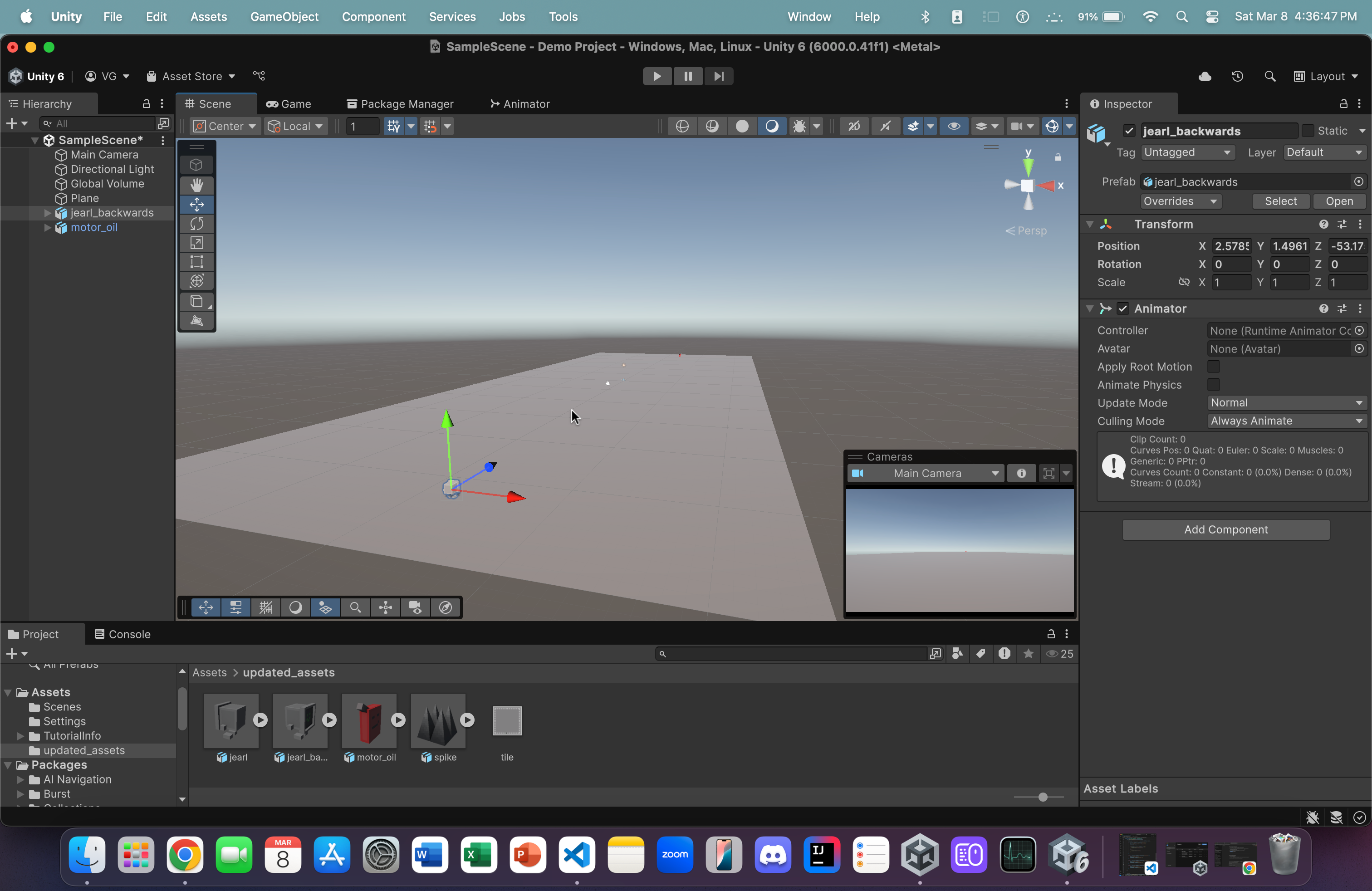 Unity Editor Home Page
