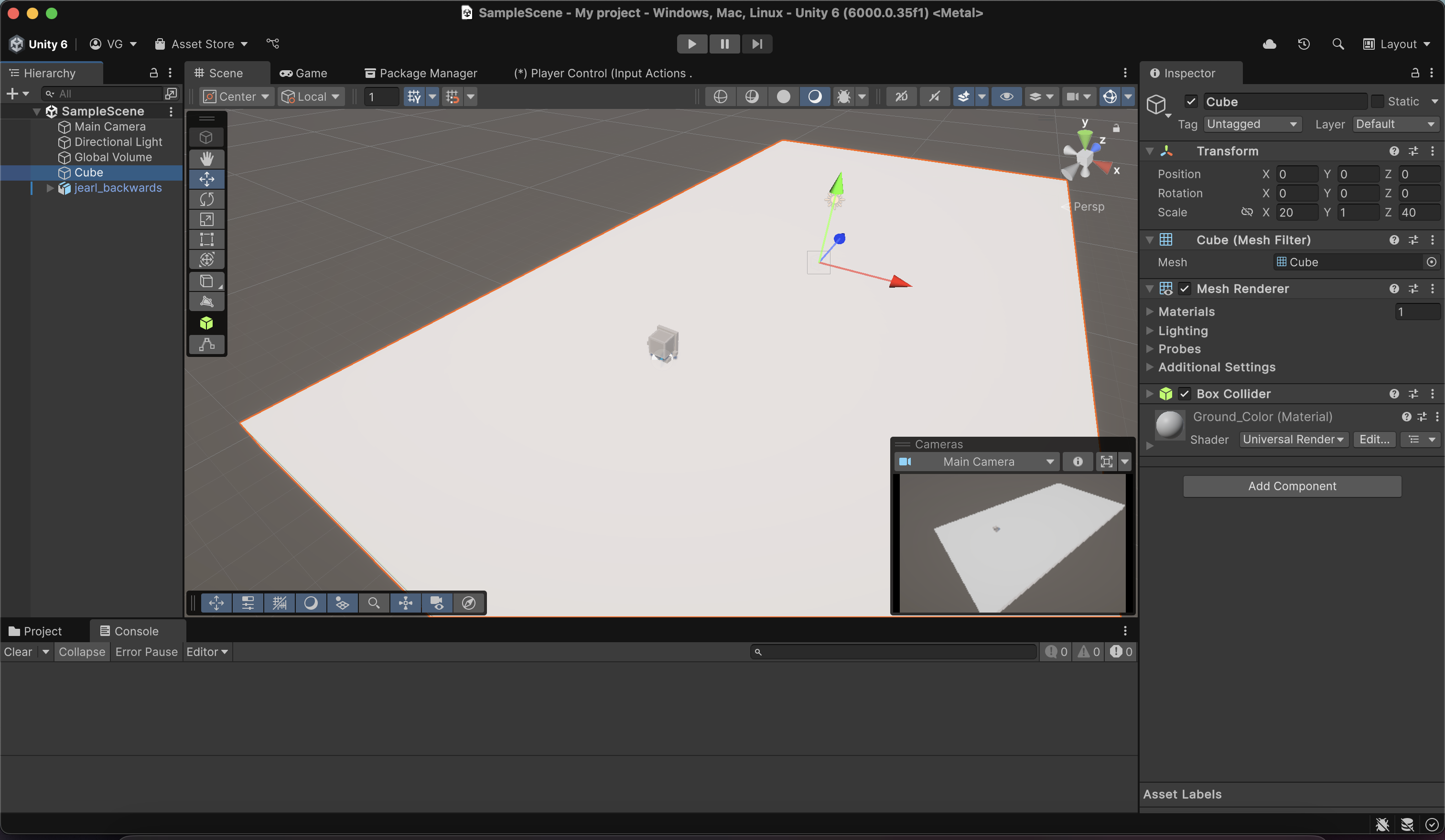 Unity Editor Home Page